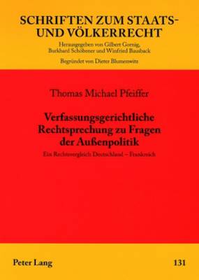 Verfassungsgerichtliche Rechtsprechung Zu Fragen Der Außenpolitik