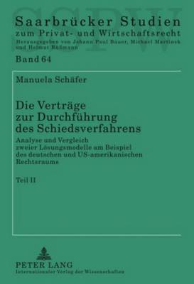 Die Vertraege Zur Durchfuehrung Des Schiedsverfahrens