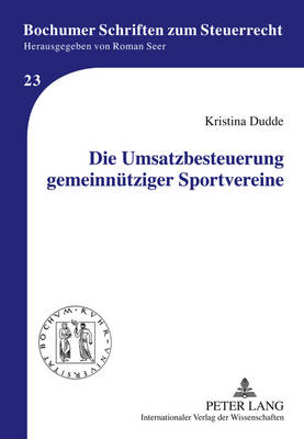 Die Umsatzbesteuerung Gemeinnuetziger Sportvereine