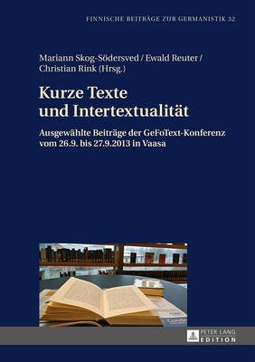 Kurze Texte Und Intertextualitaet