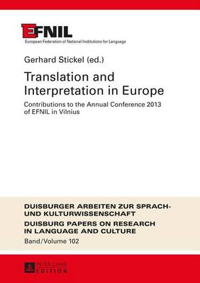 Translation and Interpretation in Europe