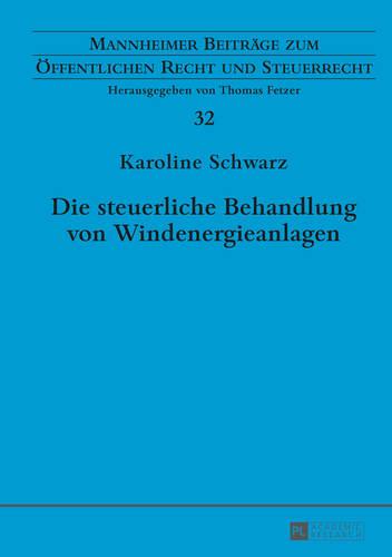 Die Steuerliche Behandlung Von Windenergieanlagen