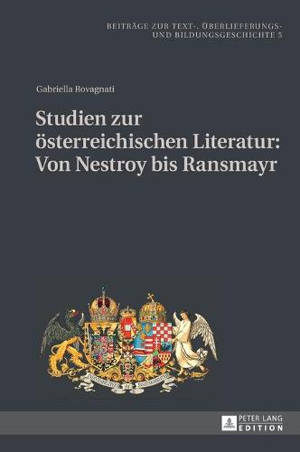 Studien zur oesterreichischen Literatur