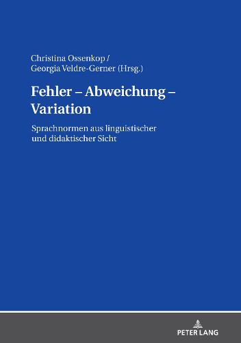 Fehler - Abweichung - Variation