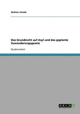 Das Grundrecht Auf Asyl Und Das Geplante Zuwanderungsgesetz