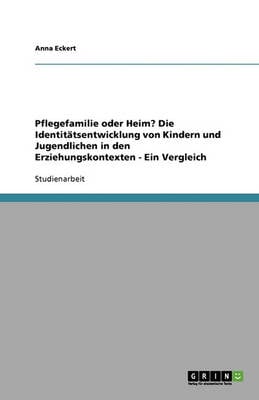 Pflegefamilie Oder Heim? Die Identit tsentwicklung Von Kindern Und Jugendlichen in Den Erziehungskontexten - Ein Vergleich