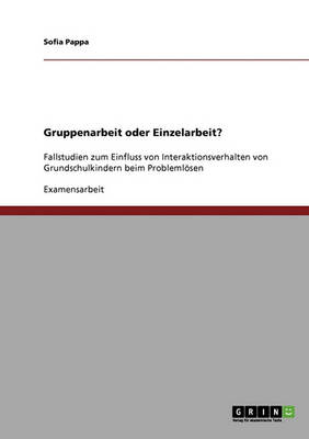 Gruppenarbeit Oder Einzelarbeit?