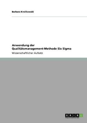 Anwendung Der Qualit tsmanagement-Methode Six SIGMA