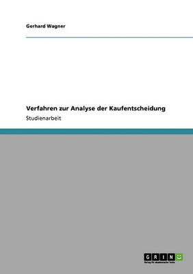 Verfahren Zur Analyse Der Kaufentscheidung