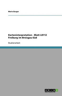 Karteninterpretation - Blatt L8112 Freiburg Im Breisgau-S d