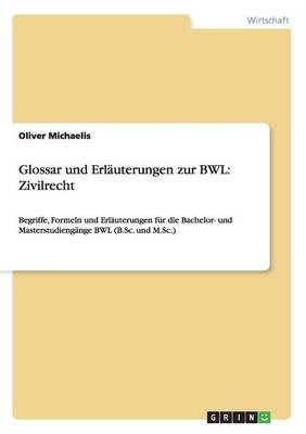 Glossar Und Erl uterungen Zur Bwl