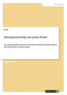 Entrepreneurship Um Jeden Preis?