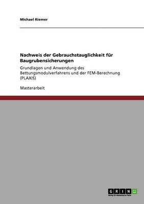 Nachweis Der Gebrauchstauglichkeit Fur Baugrubensicherungen