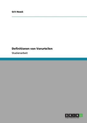 Definitionen Von Vorurteilen