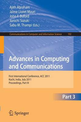 Advances in Computing and Communications, Part III