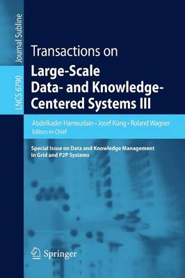Transactions on Large-Scale Data- and Knowledge-Centered Systems III