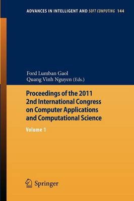 Proceedings of the 2011 2nd International Congress on Computer Applications and Computational Science