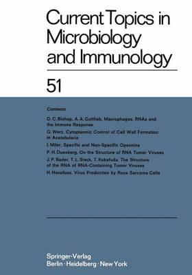 Current Topics in Microbiology and Immunology / Ergebnisse der Mikrobiologie und Immunitätsforschung