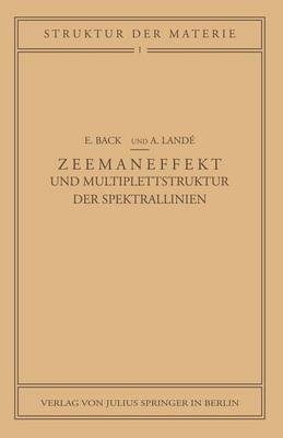 Zeemaneffekt und Multiplettstruktur der Spektrallinien