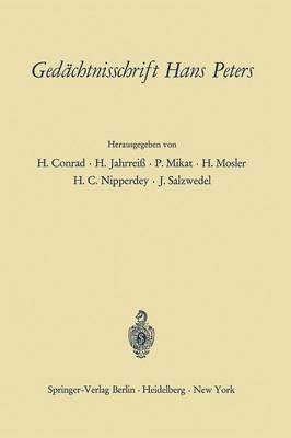 Gedächtnisschrift Hans Peters