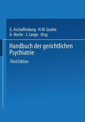 Handbuch der Gerichtlichen Psychiatrie