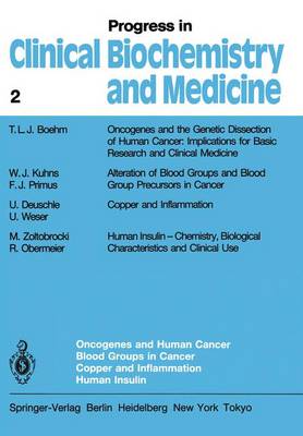 Oncogenes and Human Cancer Blood Groups in Cancer Copper and Inflammation Human Insulin