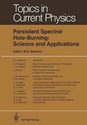 Persistent Spectral Hole-Burning: Science and Applications
