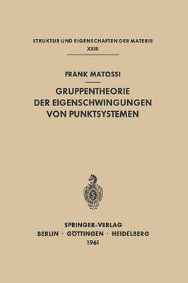 Gruppentheorie der Eigenschwingungen von Punktsystemen