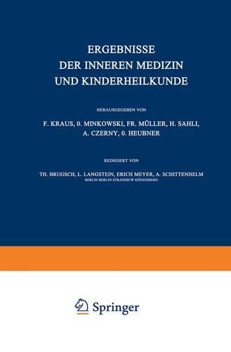Ergebnisse der inneren Medizin und Kinderheilkunde