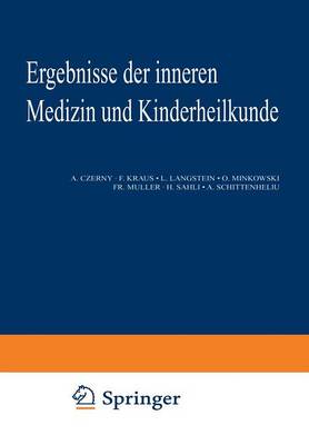 Ergebnisse der Inneren Medizin und Kinderheilkunde