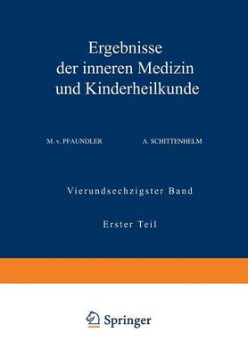 Ergebnisse der Inneren Medizin und Kinderheilkunde