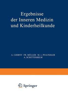Ergebnisse der Inneren Medizin und Kinderheilkunde