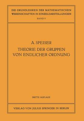 Die Theorie der Gruppen von Endlicher Ordnung