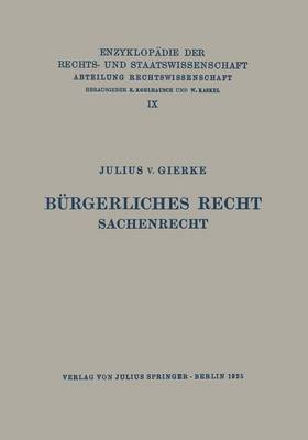 Bürgerliches Recht Sachenrecht