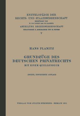 Grundzüge des Deutschen Privatrechts