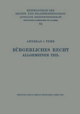 Bürgerliches Recht Allgemeiner Teil
