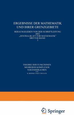 Theorie der Funktionen mehrerer komplexer Veränderlichen