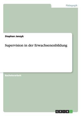 Supervision in Der Erwachsenenbildung