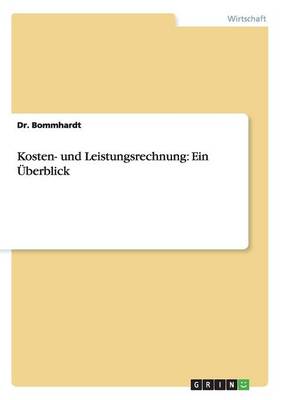 Kosten- Und Leistungsrechnung