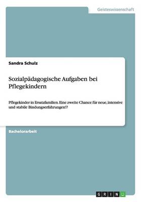 Sozialpadagogische Aufgaben Bei Pflegekindern