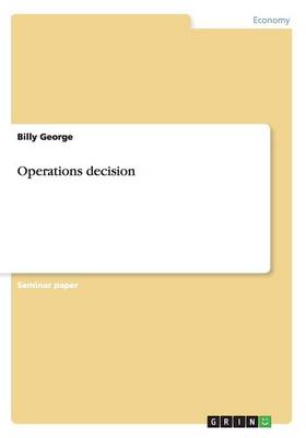 Operations Decision