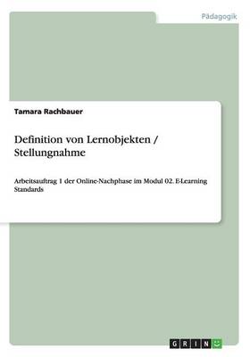 Definition Von Lernobjekten / Stellungnahme
