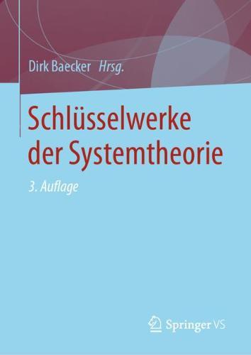 Schlusselwerke Der Systemtheorie