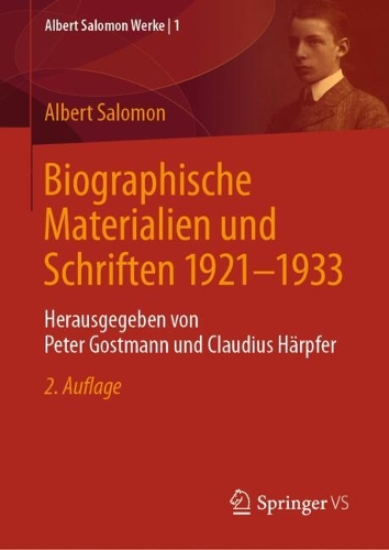 Biographische Materialien und Schriften 1921-1933