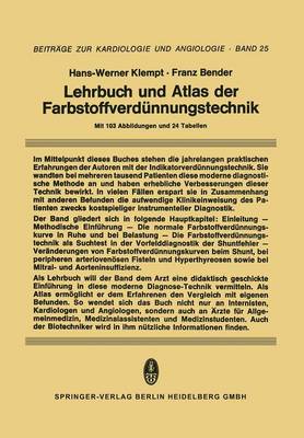 Lehrbuch und Atlas der Farbstoffverdünnungstechnik