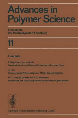 Advances in Polymer Science