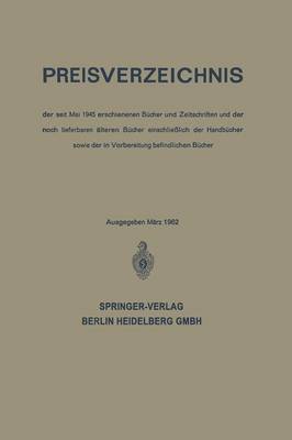 Preisverzeichnis