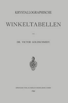 Krystallographische Winkeltabellen