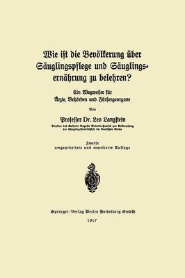 Wie ist die Bevölkerung über Säuglingspflege und Säuglingsernährung zu belehren?