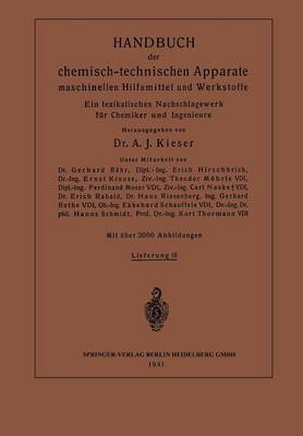 Handbuch der chemisch-technischen Apparate maschinellen Hilfsmittel und Werkstoffe